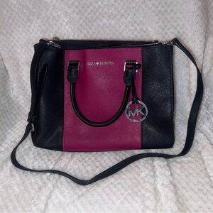 Michael Kors Black and Pink Women's Bag